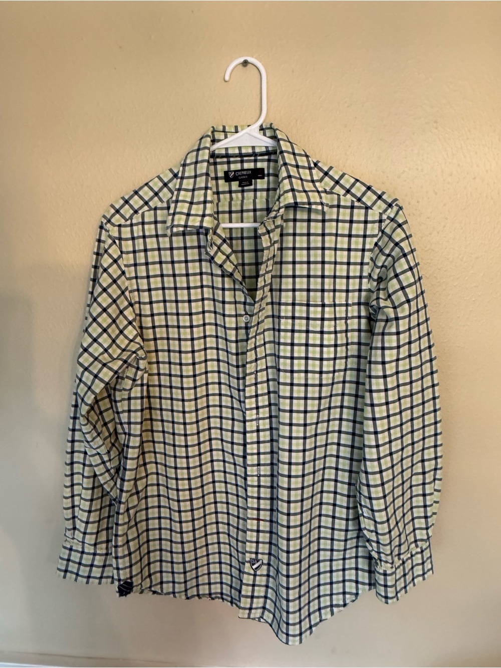 Daniel Cremieux Green and Navy Plaid Button-Down Shirt